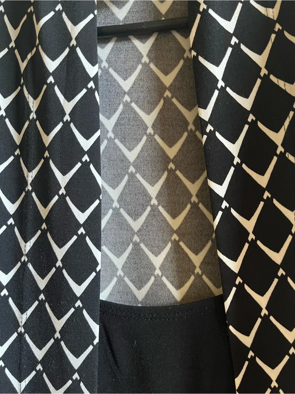 Dress Barn Black & White Geometric Dress, Size 22W